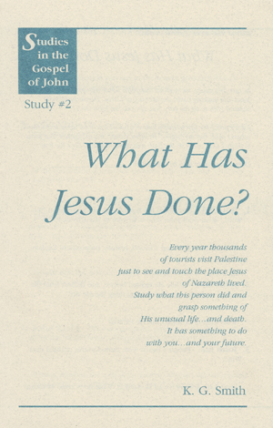 Studies in the Gospel of John #2: What Has Jesus Done?